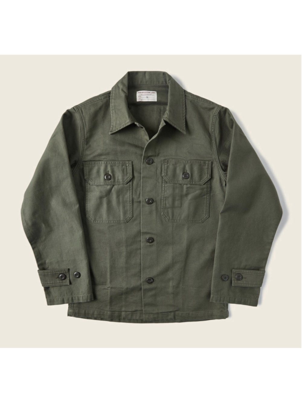 1963 US Army OG-107 Fatigue Utility Shirt Non Stock Mfg. Co. L - Picture 3 of 7